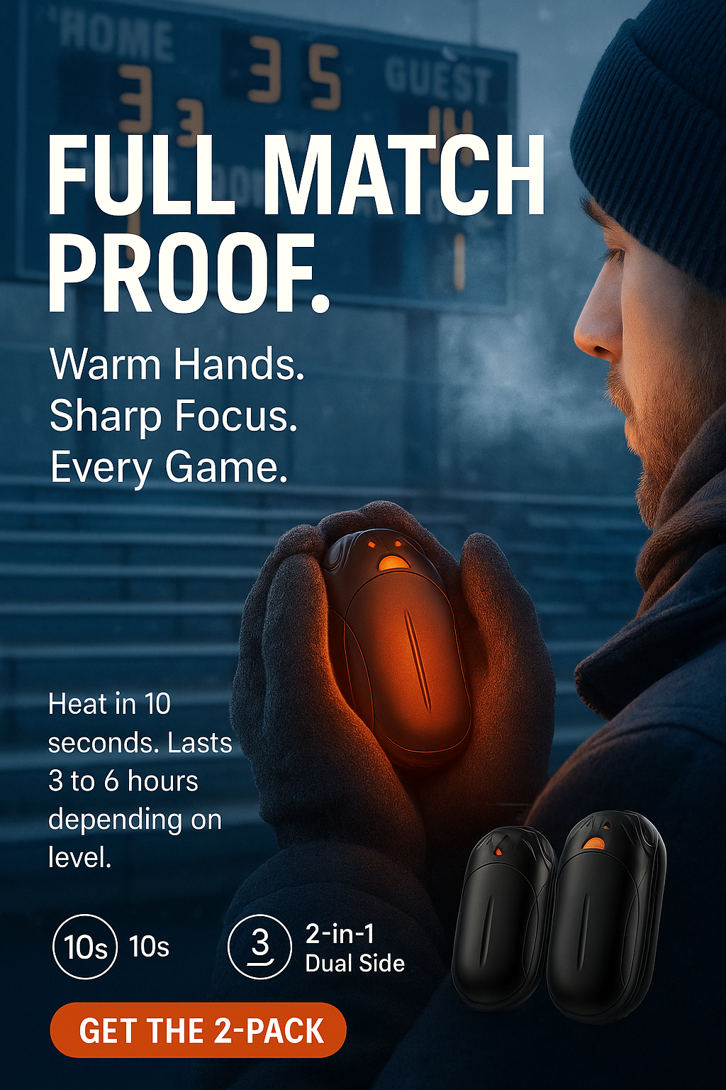 Hand Warmers - Heat That Lasts The Whole Game