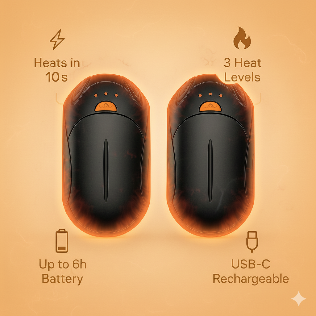 Hand Warmers - Heat That Lasts The Whole Game